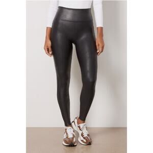 Spanx Faux Leather Leggings Black Small